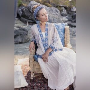 ⭐️Market of Stars⭐️Head In The Clouds Boho Pixie Comfy Cropped Duster Duster